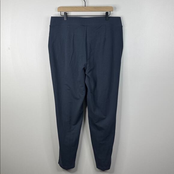 J. Jill Pure Jill Affinity French Terry Slim Leg Pants XL Blue Gray Travel Luxe - Picture 5 of 7
